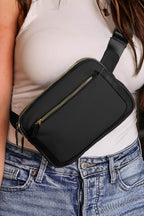 Desert Palm Minimalist Multi-zipped Crossbody Bag