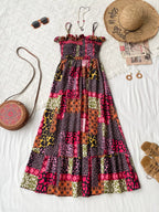 Smocked Leopard Cami Dress