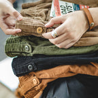 Men's Casual Khaki Corduroy Pants for Autumn/Winter