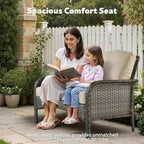 All Weather Wicker Patio Furniture Set with Cushions
