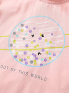 Children's Out of This World Planet Graphic Top and Shorts Set