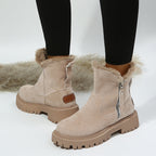 Women’s Plush Snow Boots – Warm Waterproof Winter Boots (Plus Size)
