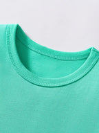 Children's Cartoon Shark Short Sleeve T-Shirt