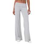 Womens Loose-Fit Foldable Casual Pants For Spring And Summer