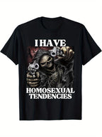 🦴 "I Have Homosexual Tendencies" Skeleton Meme T-Shirt