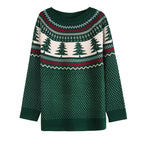 Women's Casual Pine Pattern Sweater
