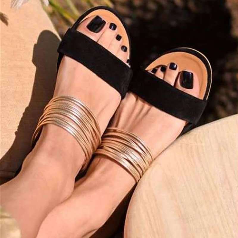 Large Size Women's Flat Sandals Slippers