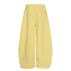 Starry Embroidery Fleece Lined Casual Pants For Women Loose Fit Trousers