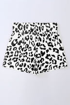 Beau Blue Leopard High Waisted Athletic Shorts