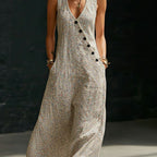 Women’s V-Neck Cross-Over Shirt and Wide-Leg Pants Set