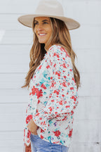 Yellow Cakewalk Floral Smocked Blouse