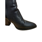 Vepose Womens Size 9 Black 3.5" Heel Knee High Boots Closed Pointed Toe Shoes
