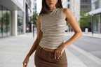 Women’s Slim Fit Striped Vest Top