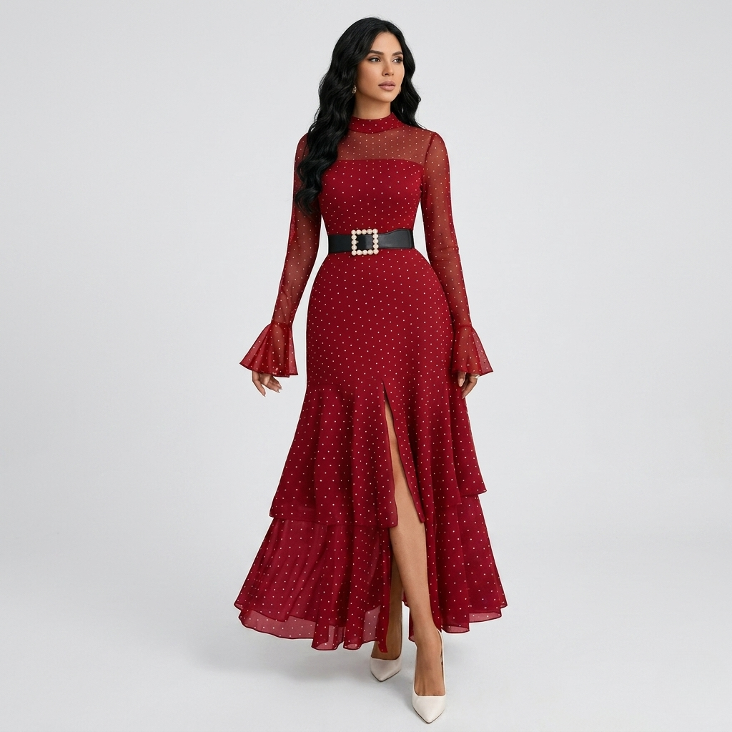 Elegant Slit Evening Gown