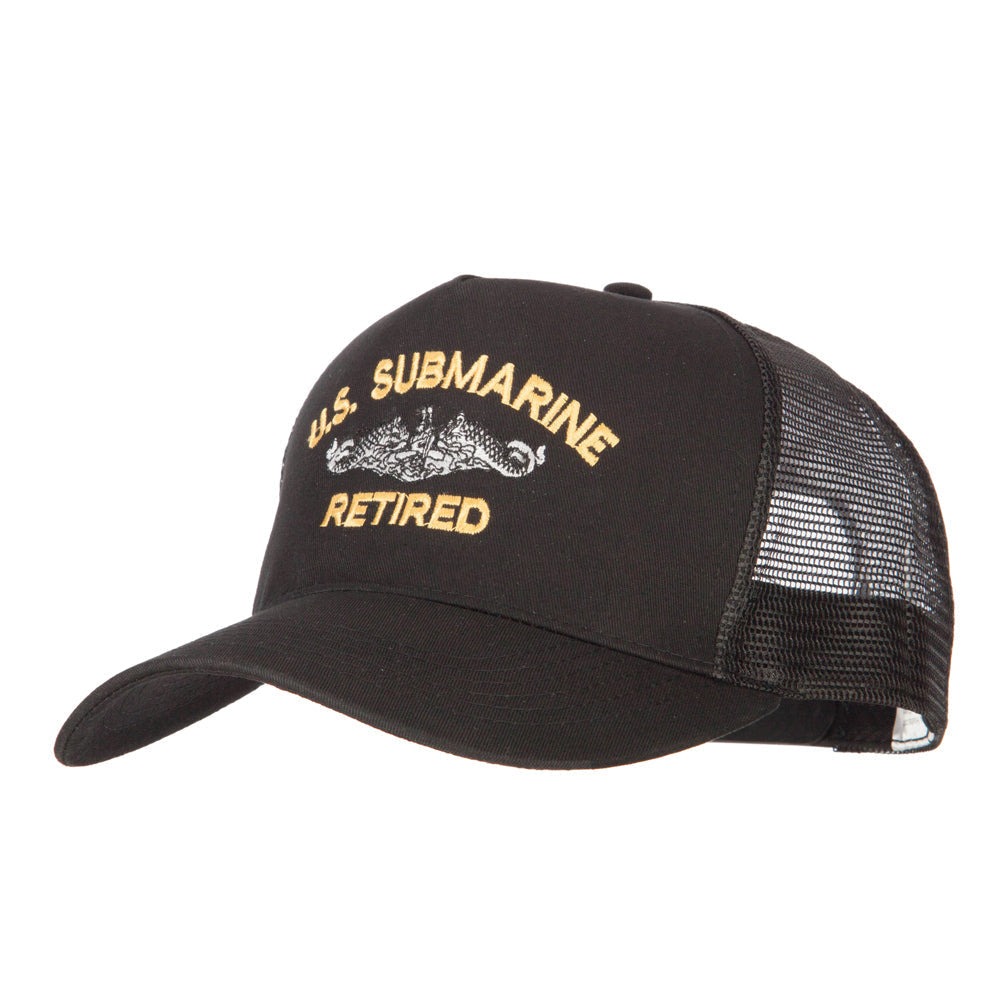 US Submarine Retired Embroidered New Big Size Trucker Mesh Cap