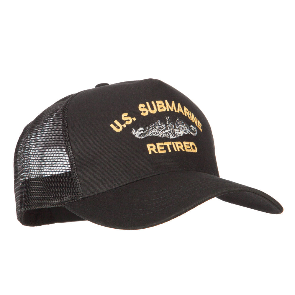 US Submarine Retired Embroidered New Big Size Trucker Mesh Cap