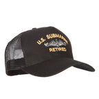 US Submarine Retired Embroidered New Big Size Trucker Mesh Cap