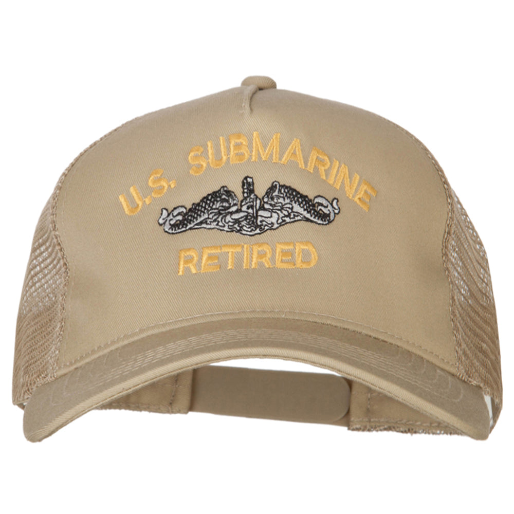 US Submarine Retired Embroidered New Big Size Trucker Mesh Cap