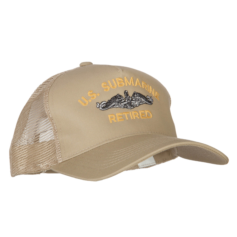 US Submarine Retired Embroidered New Big Size Trucker Mesh Cap