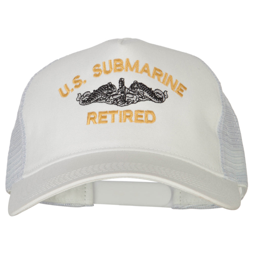 US Submarine Retired Embroidered New Big Size Trucker Mesh Cap