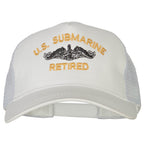 US Submarine Retired Embroidered New Big Size Trucker Mesh Cap