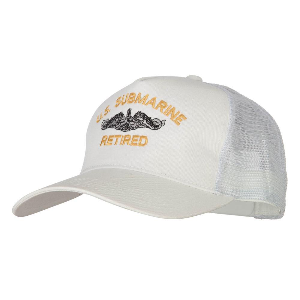 US Submarine Retired Embroidered New Big Size Trucker Mesh Cap