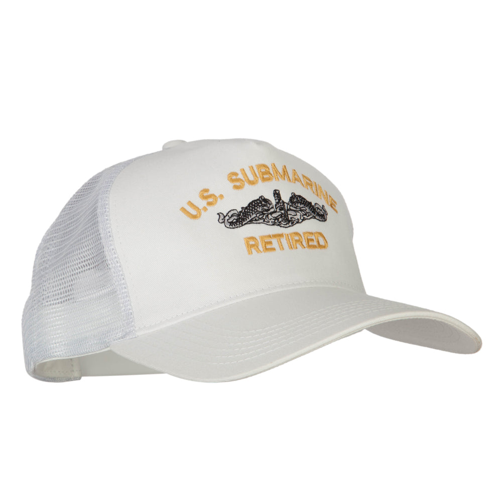 US Submarine Retired Embroidered New Big Size Trucker Mesh Cap
