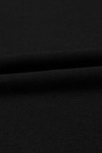 Black Crisscross V Neck Butterfly Sleeve T Shirt