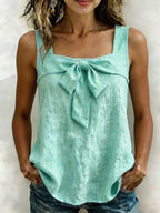 Women's Square-Neck Wide-Strap Sleeveless Tank Top