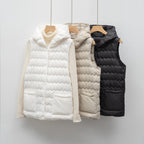 New National Standard Hooded Women's Vest For Autumn And Winter