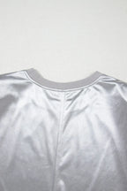 Round Neck Satin Tank Top