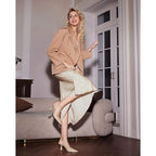 Coutgo Womens Size 8 Tan 3.5" Stiletto Heel Slingback Closed Pointed Toe Shoes