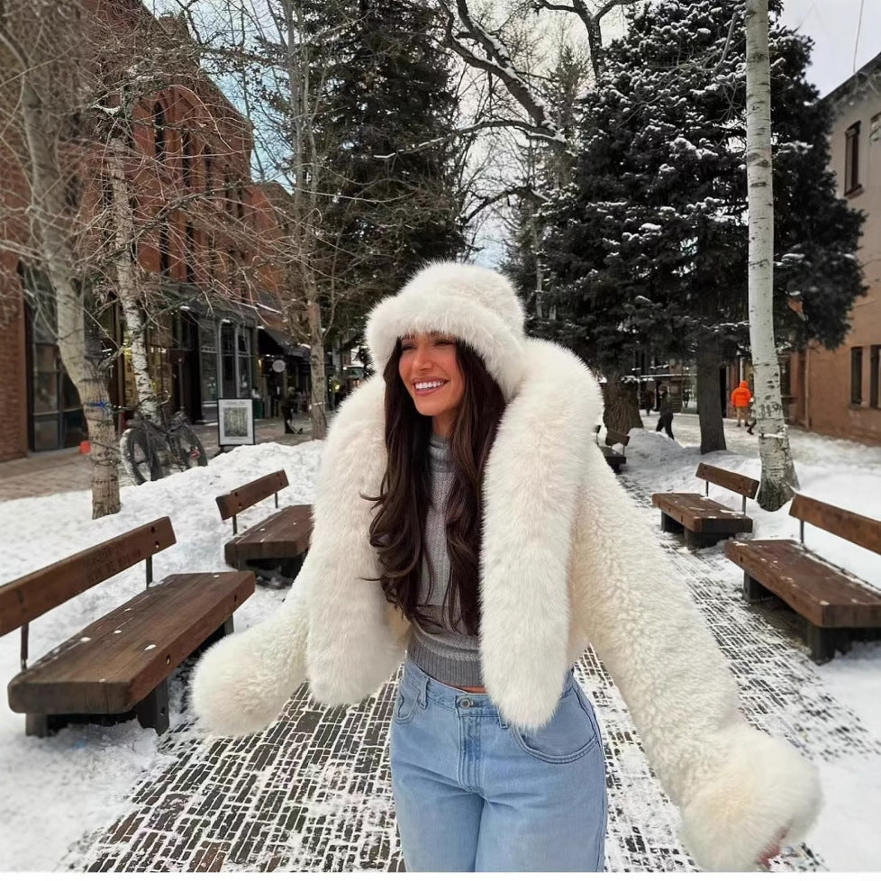Faux Fur Coat Environmental Protection Women