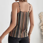 Women’s Geographical Print Retro Camisole Top