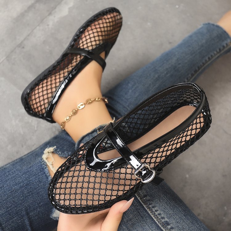 Breathable Mesh Slip-On Ballet Flats