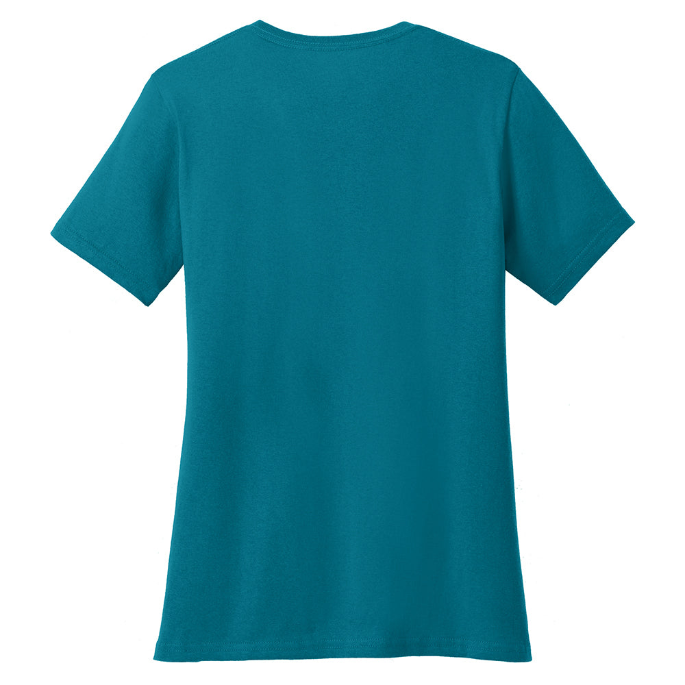 Leopard Monochrome Graphic Design Lady's V-Neck