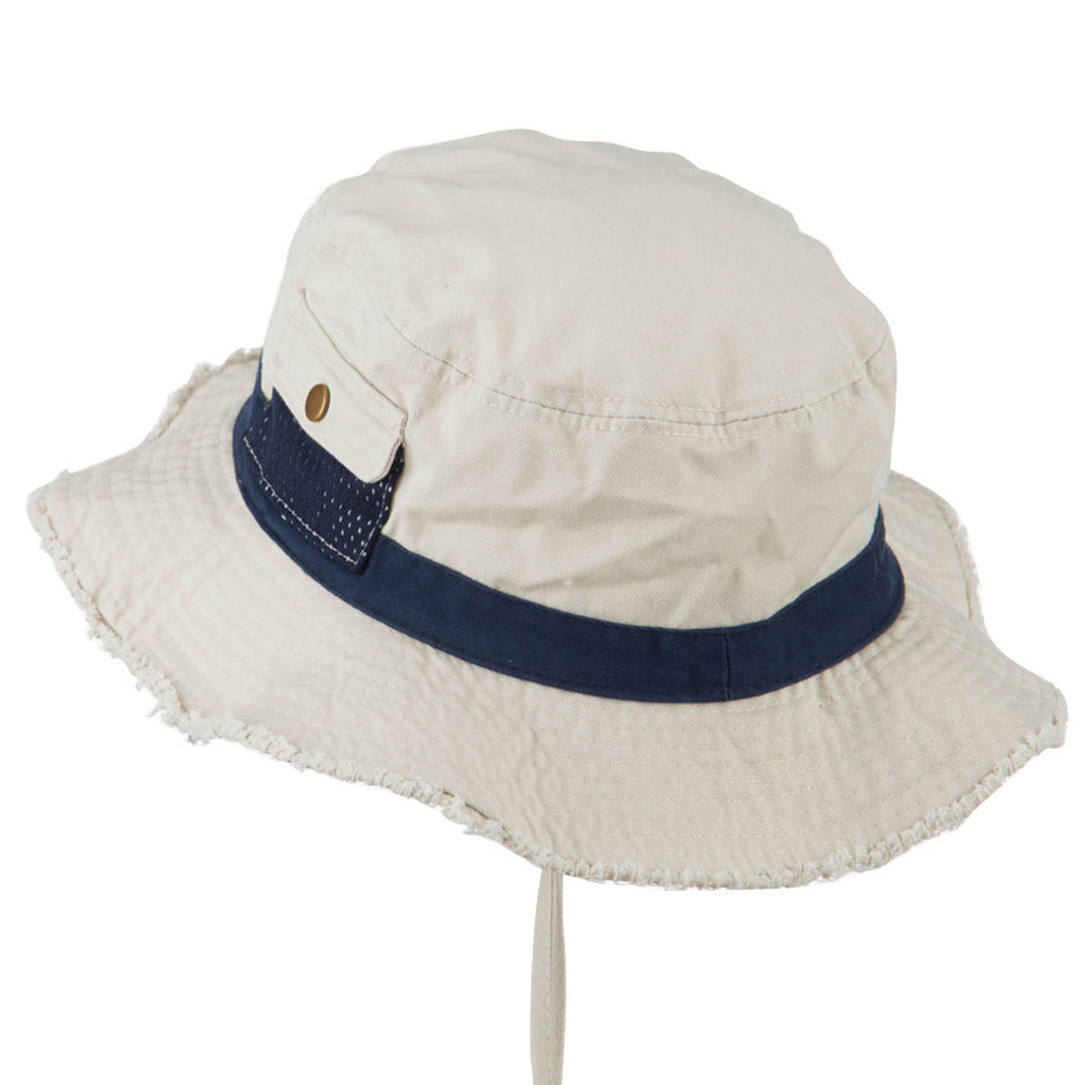 Big Size Cotton Twill Washed Bucket Hat