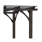 [10X12FT] Alora Premium Outdoor Brown Cedar Wood Pergola For Spacious Patios (SAK45639)