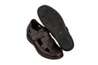 CALTO - K2662 - 3.2 Inches Taller (Dark Brown) - Casual Fisherman Sandal