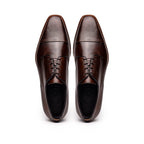 25-550-CST ENZO Italian Calfskin Cap Toe Chestnut