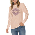 Fall Leaves Illustration Graphic Long Sleeve Crewneck Tee