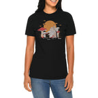 Shroomy Sunset Graphic Design Deluxe Jersey T-Shirt