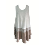 Sleeveless Lace Patchwork Sundress Clothes Casual Dresses