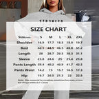 Women's Solid 2-Piece Set Letter Print Hoodie With Pocket