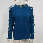 Women's Casual Long Sleeve Hollow Out Sweater