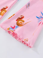 Children's Fairy Print Flared Leggings