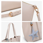 Solid Hobo Bag Shoulder Purse Simple and Chic Tote Bag for Women Large Capacity