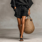 Women’s Solid Color T-Shirt and Shorts Set
