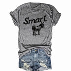 Women's Round Neck Short Sleeve T-Shirt - Casual Summer Top