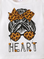 Children's Leopard Graphic Tee & Skirt Set